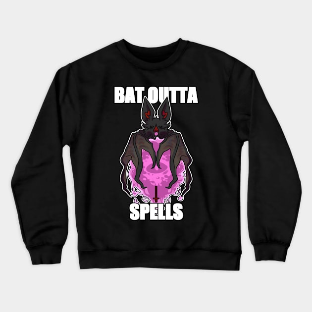 Bat Outta Spells Crewneck Sweatshirt by Pyrospin